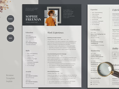 Resume Template a4 adobe indesign clean corporate cover cover letter curriculum cv design cv job cv template design illustration lebenslauf letter minimalist modern profesional cv resume resume design resume template