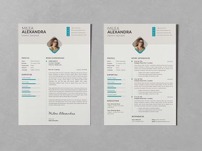 Resume CV branding clean corporate cover letter curriculum cv cv design cv job cv resume template cv template design graphic design hiring illustration motion graphics professionally resume resume design resume template ui