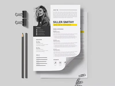 Free Professional Resume CV branding business clean cover letter cv design cv template design education elegant graphic design illustration motion graphics original professional professional resume resume resume design resume template retro style worker