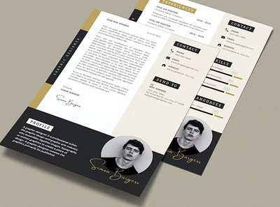 FREE Resume Template Word agency branding business clean company corporate cover letter cv design cv template design flyer free resume graphic design illustration job modern motion graphics resume resume design resume template