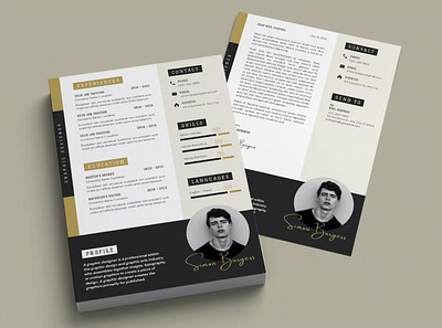 FREE Resume Template Word agency branding business clean company corporate cover letter cv design cv template design flyer free resume graphic design illustration job modern motion graphics resume resume design resume template