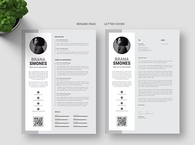 FREE Resume Word Template clean clear resume cover letter cv design cv template design doc docx graphic design illustration infographic microsoft modern resume motion graphics professional resume resume design resume structure resume template structure