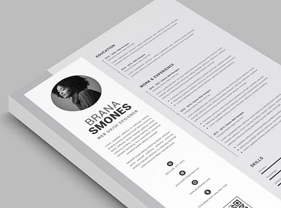 FREE Resume Word Template branding clean clear resume cover letter cv design cv template design doc docx graphic design illustration infographic microsoft modern resume professional resume resume design resume structure resume template structure