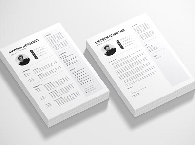 FREE Resume Template branding clean clearly cover letter creative cv design cv template design graphic design illustration infographic manager microsoft motion graphics professional resume resume design resume template student ui