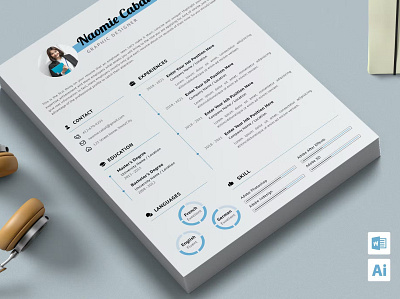 FREE Resume branding business clean cover letter creative cv design cv template design graphic design illustration job job cv modern resume motion graphics professionally psd resume resume design resume template word