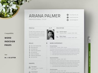 Free Resume Template / Cover Letter