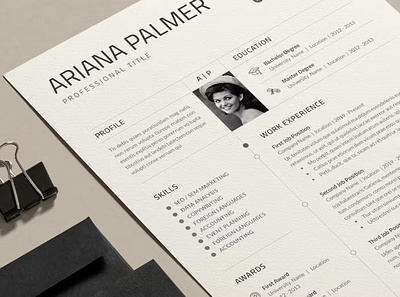 Free Resume Template / Cover Letter art branding clean cover letter cv design cv resume cv template design feminine freelancer graphic design illustration minimal minimal cv motion graphics photoshop portfolio resume resume design resume template