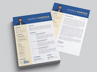 Free Resume clean cover letter cv design cv template design e learning ecommerceweb education platform illustration modern design online course website resume resume design resume template study web web design web ui website website design