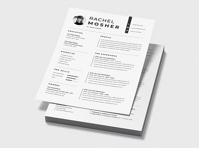 Free CV Resume Template clean cover letter cv design cv resume cv resume template cv template design doc e learning ecommerceweb education platform illustration modern design online course website resume resume design resume template student study website design