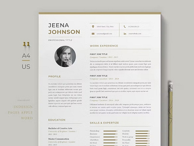 Free Resume Template clean cover letter cv design cv template design doc e learning ecommerceweb education platform illustration modern design online course website professionally resume resume design resume template student study web website design