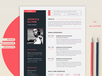 Free Resume Monica clean clean cv clean resume cover letter curriculum curriculum vitae cv cv design cv template design free cv free cv template free resume template minimalist modern cv modern resume professional resume resume design resume template