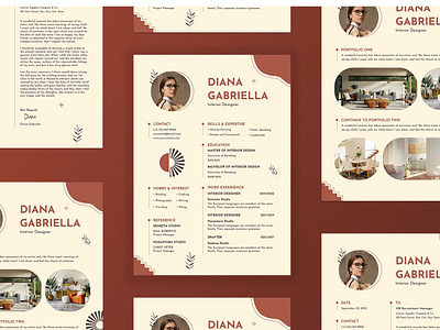 Boho CV Resume Template