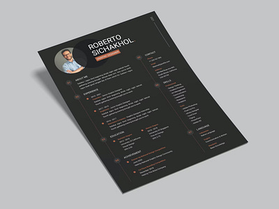 CV Resume Template V.38