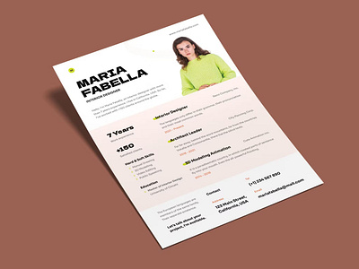 CV Resume Template Modern Minimal