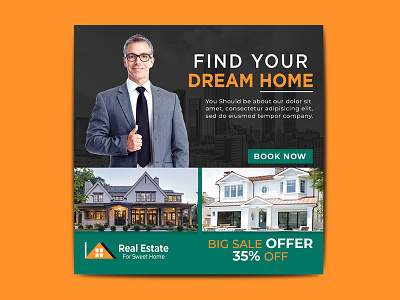 Real estate promotional social media post template dreamhome forsale home househunting investment luxury newhome property real estate realestateagent realtor realtorlife