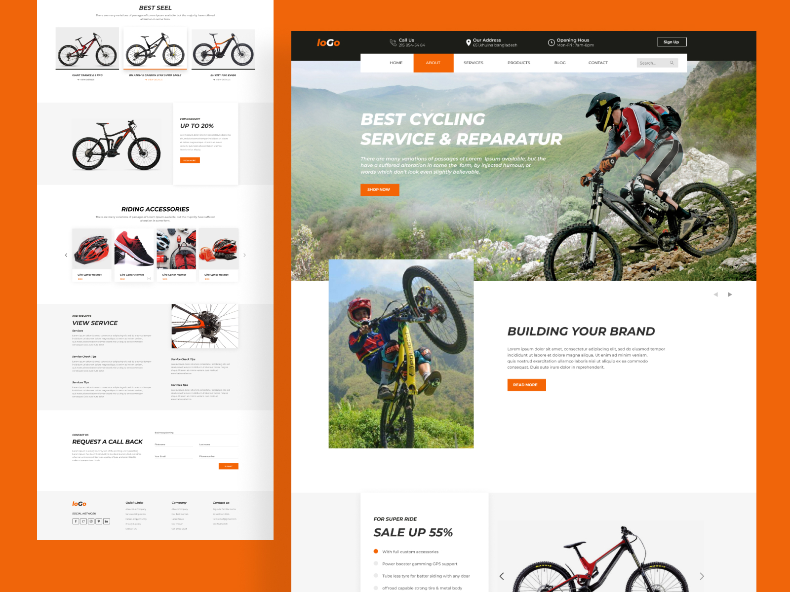 Bike Website designs themes templates and downloadable graphic elements on Dribbble