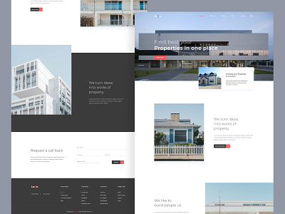 Property Landing Page 2021 website best website branding clean design clean ui clean ui design clean website dribbble best shot home design house landing page minimal property real estate ui uiux ux web website