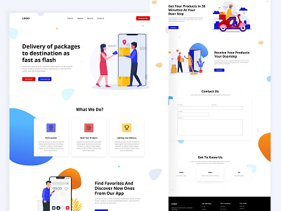 Delivery website design best website branding clean design clean ui clean website dailyui delivery website design graphic design landing page minimal ui uiux ux web web ui website