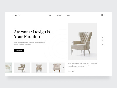 Furniture Shop Website Header best website clean design clean website dribbble best shot furniture furniture design graphic design landing page landingpage minimal minimalist shop uiux web web design webflix website website design