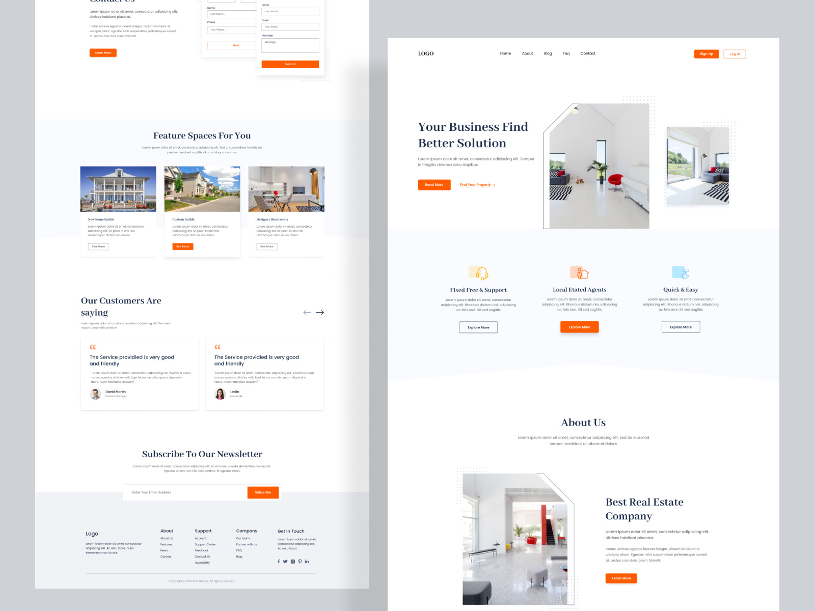 Real Estate Website Design by webflix on Dribbble