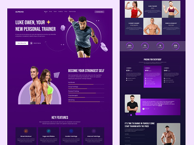 Fitness Trainer Website Design