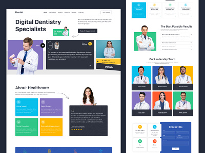 🧑‍⚕️ Dentlab. - Dental Clinic Website Design 🦷