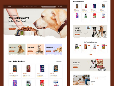 🐶Frizty - Pet Food Stores' Website Design😺 animal food cat food dog food food store food website front page landing page online pet food pet care pet food pet food ad design pet food ads pet food brand pet food station pet food store pet food website pet store pet website web design website design