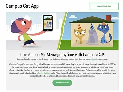 Mr. Meowgi app cat cats having a party foundation illustration matt sutter presentation slidedeck