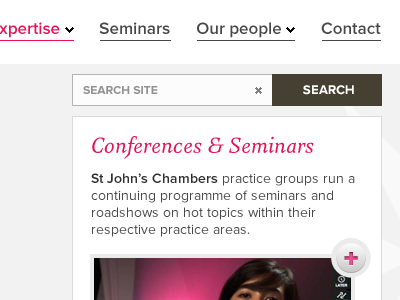 St Johns 1 design logo pink search video website