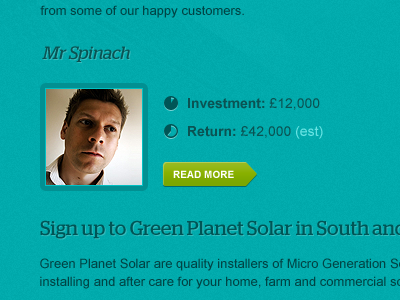 Green Planet 4 button green green planet solar website design
