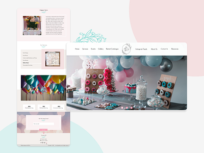 Party Planning Website (UI Design)