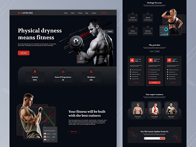 GYM ING || Fitness Landing page