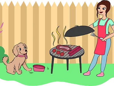 barbeque dog food art design graphicdesign illustration illustration art illustrations illustrator surreal surrealism vector