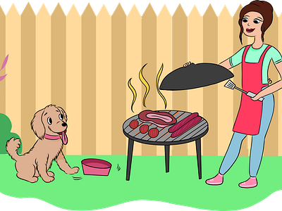 barbeque dog food