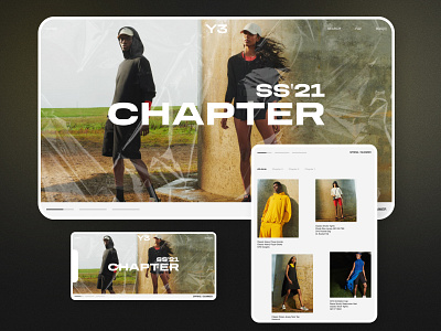 Y3 Chapter SS'21 design fashion graphic design minimal typography ui ux web website