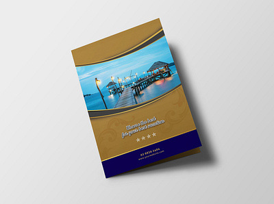 Hotel Resort Bi-Fold Brochure Design Template design design template designs illustration latest 2020 menu menu design menu design template psd psd mockup web