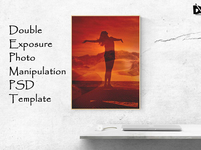 Free Double Exposure Photo PSD Download design design template designs illustration latest 2020 menu menu design menu design template psd psd mockup web