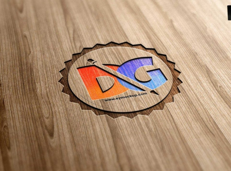 Laser Cutline Wood PSD Mockup by Bhavya on Dribbble