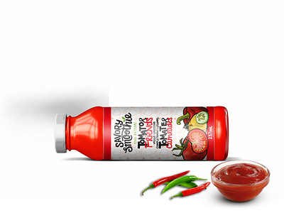 Download Small Tomato Ketchup Bottle Mockup By Bhavya On Dribbble