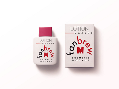 New Spa Lotion Bottle Packaging Mockup