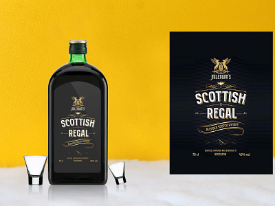 Scotch Whisky Bottle Mockup bottle branding design design template designs illustration logo mockup psd psd mockup scotch ui web whisky