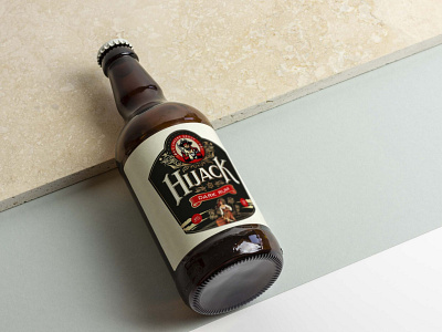 Hijack Dark Rum Bottle Mockup