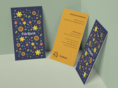 FlorBank Business Card Mockup