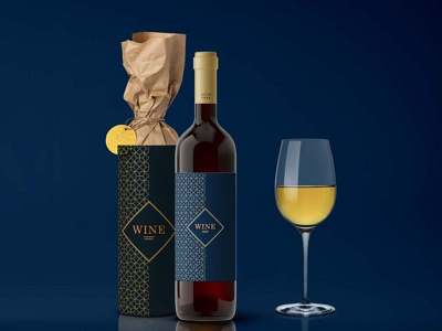 Free Best Wine Bottle Mockup