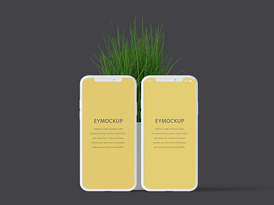 Free Green Mobile Mockup