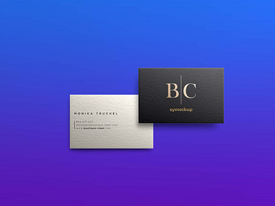 Free Textured Business Card Mockup