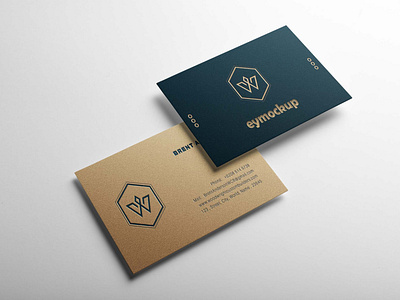 Free Highlighted Business Card Mockup