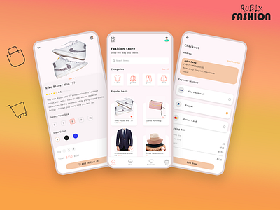 E-Commerce Mobile App app brand clothing design dribble ecommerce fashion fashion app fashion design figma mobile mobile app mobile design mobile ui payment ui uidesign