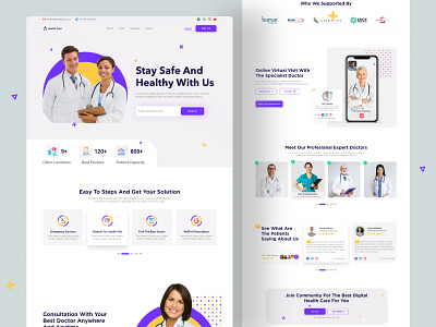 Medical Web and UI Exploration || 2021 clean ui doctor doctor appointment hospital landingpage medical minimal simple uidesign uidesigner uiux web