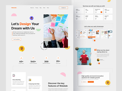Design Agency web and UI Exploration || 2021